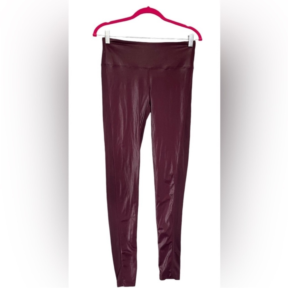 Peach Clothing Burgundy Shining‎ Leggings Size L